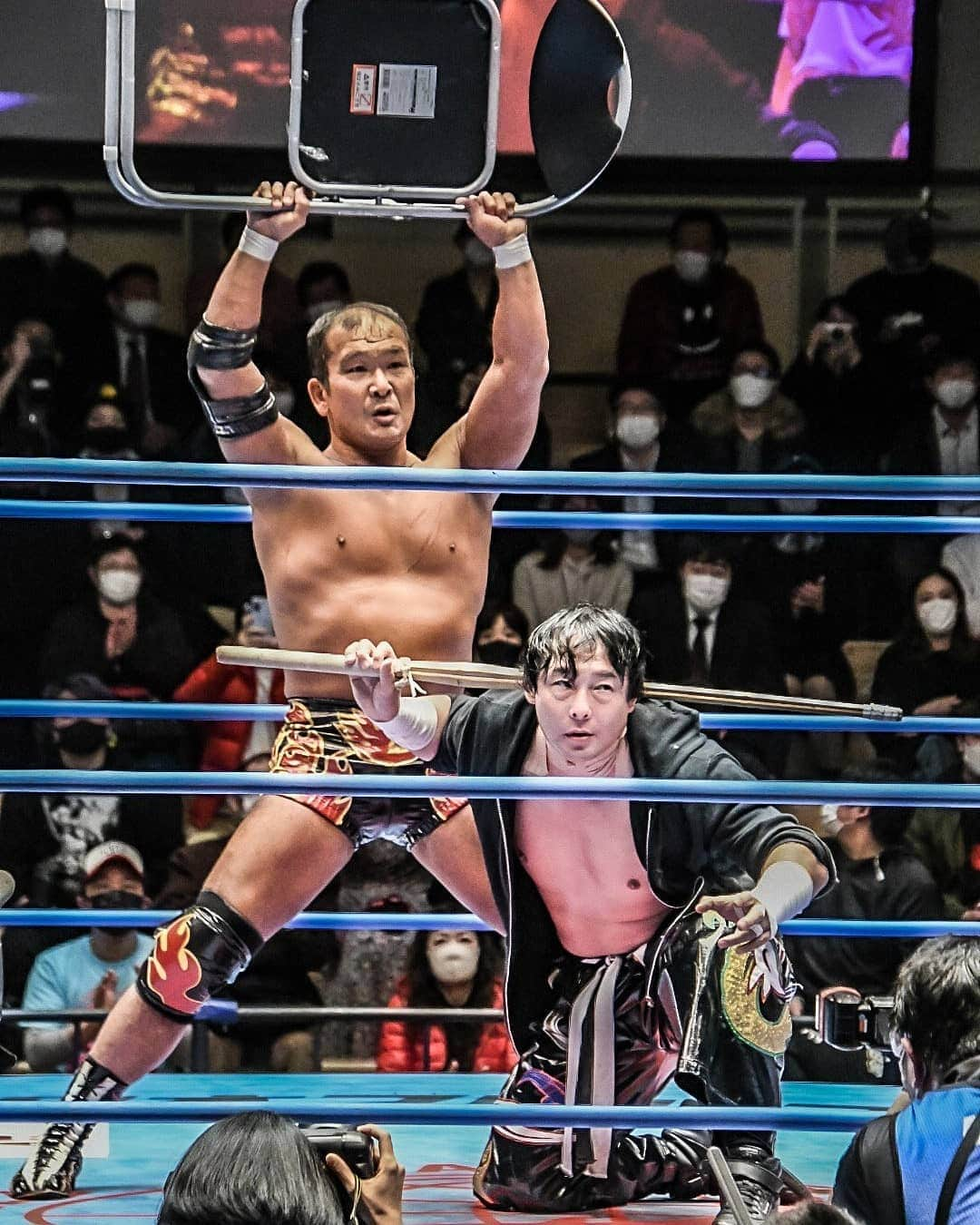 TAJIRIのインスタグラム：「see you someday. #ajpw #tajiri #masatotanaka #ecw #wrestling」