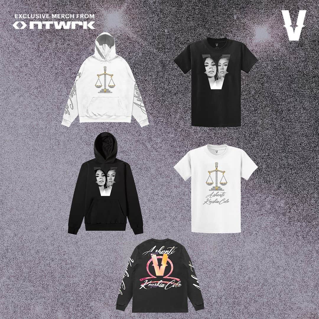 アシャンティのインスタグラム：「Y’all ready??? Whose coming to the celebration dressed??? 👀😜 Merch designed by @liltuneshi & @ntwrk link in bio!!! 💕💕💕 @verzuztv 💕💕💕」