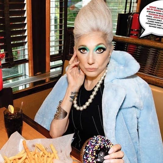 エリクソンビーモンさんのインスタグラム写真 - (エリクソンビーモンInstagram)「Posted @withregram • @asifmagazine I’ll have a side of fries with my @monsemaison #dress @maisonatia #fauxfur @judithleiberny #donut #purse @ericksonbeamon #pearls @johnhardyjewelry #cuff and @erinessjewelry #saphire #ring #starring @laurenezersky #photo @tatijanashoan #hair @hairbyluisguillermo #makeup @reneegarnes #styled @staceyjjones #fashion #jewelry #diner」12月9日 11時52分 - ericksonbeamon