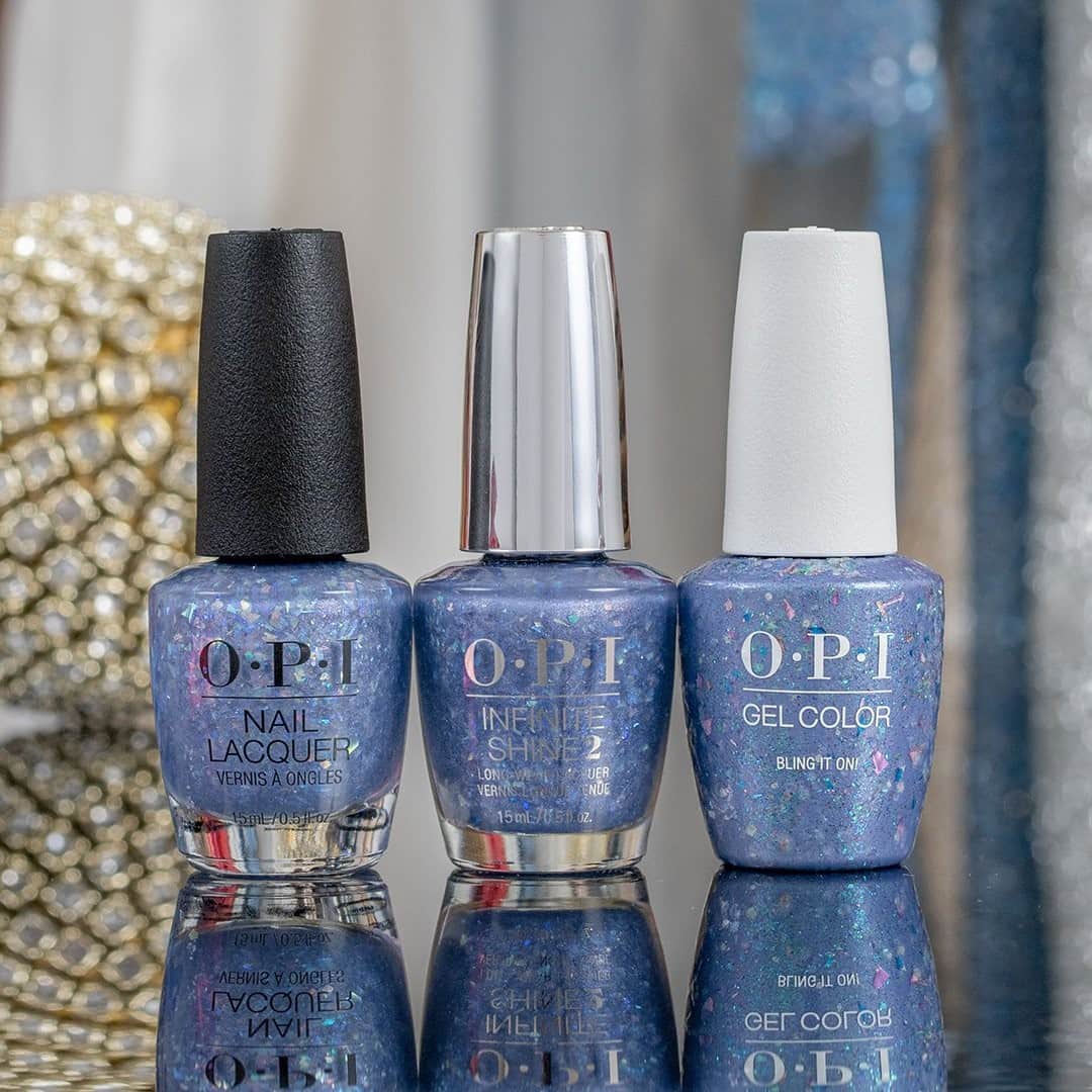 OPIさんのインスタグラム写真 - (OPIInstagram)「Bring on the bling with this icy blue nail polish shade called #BlingItOn! ❄️  #ColorIsTheAnswer #OPIObsessed #OPIShineBright #OPINailLacquer #OPIInfiniteShine #OPIGelColor #PartyNails #BlueMani #HolidayNails #HolidayMani #HolidayVibes #Holiday2020 #HolidayNailTrends #NailInspo #DIYNails」12月9日 12時19分 - opi