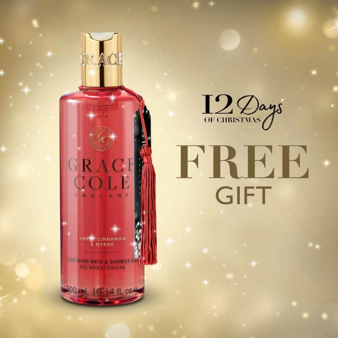 Grace Coleのインスタグラム：「12 DAYS OF CHRISTMAS - Check out our amazing offers! Simply add this limited edition Bath & Shower Gel to your basket and once you spend £30, you'll get it completely FREE.  http://ow.ly/OfoW50CFIme」