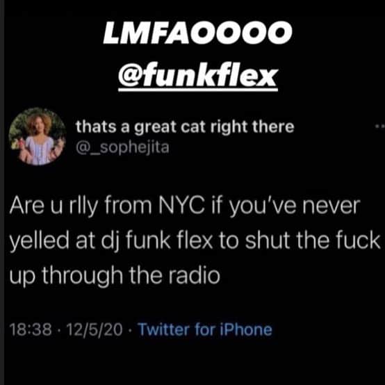 ファンクマスター・フレックスのインスタグラム：「I know! I talk too much! Yes I’m annoying! I will work on talking less! Sheesh! Via: @sebsnightmare」