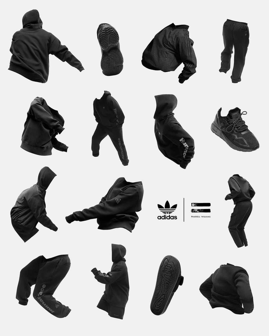 ファレル・ウィリアムスさんのインスタグラム写真 - (ファレル・ウィリアムスInstagram)「TRIPLE BLACK. 12/12 on adidas.com/pharrell」12月9日 4時34分 - pharrell