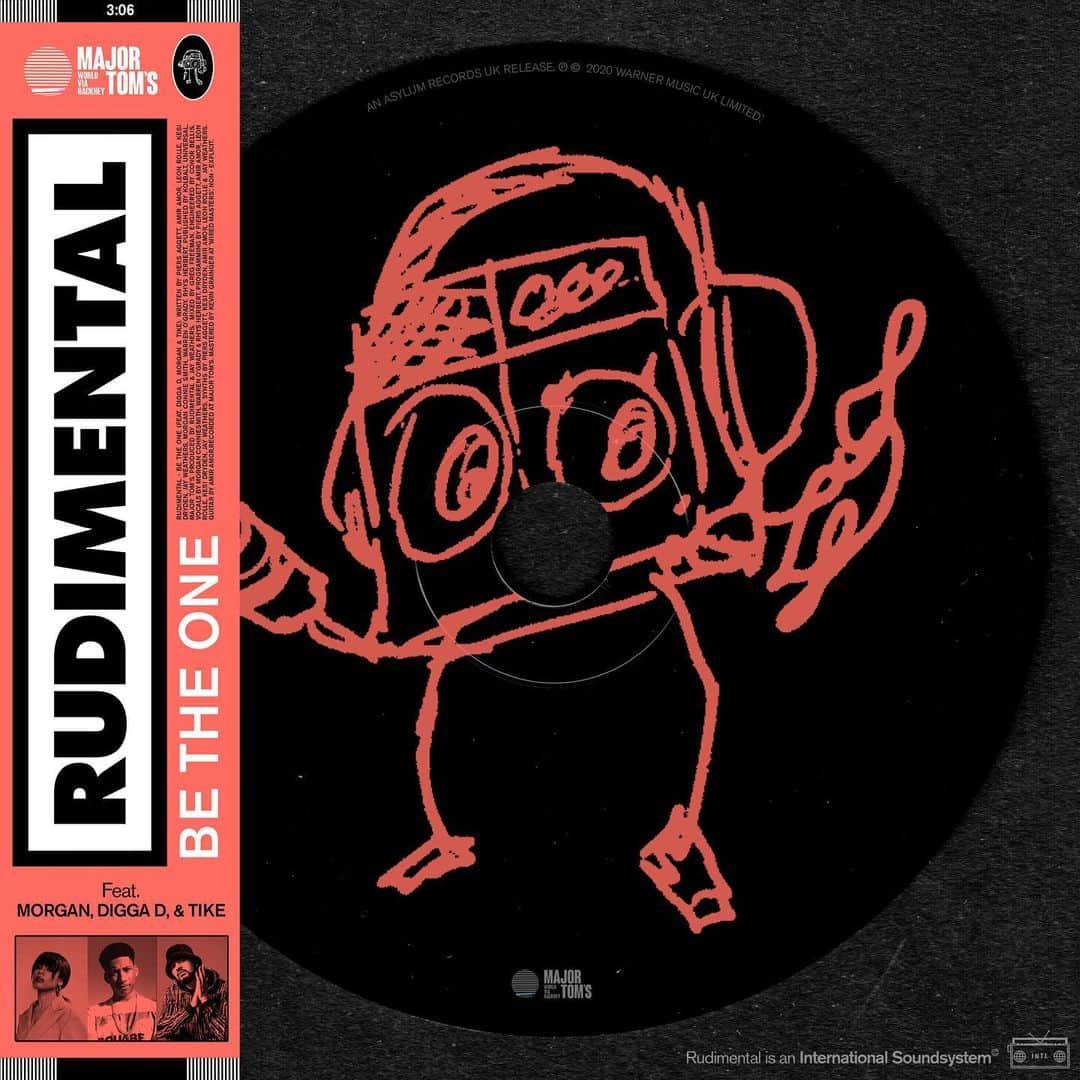 ルディメンタルのインスタグラム：「Excited to announce we have a new single out this Thursday. 'Be The One' featuring our own @majortomsmusic acts @morganconniesmith and @theonlytike, as well as @pyr3xliving 🔥   It drops on Thursday at 7:30pm - listen out for the premiere on @djtarget's @bbc1xtra show at the same time 📻」