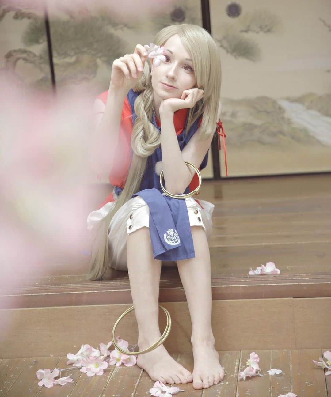 姫沢のインスタグラム：「💕  #toukenranbu #tourabu #toukenranbucosplay #dmm #imanotsurugicosplay #imanotsurugi #himezawa #刀剣乱舞　#今剣　#コスプレ」