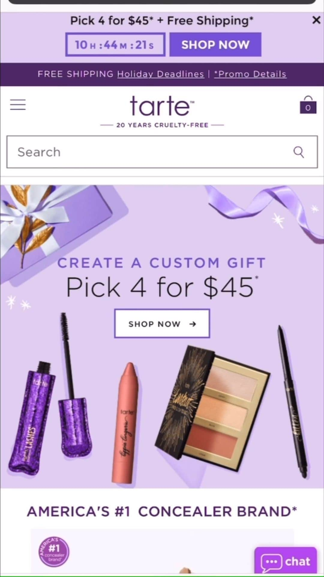 Tarte Cosmeticsのインスタグラム