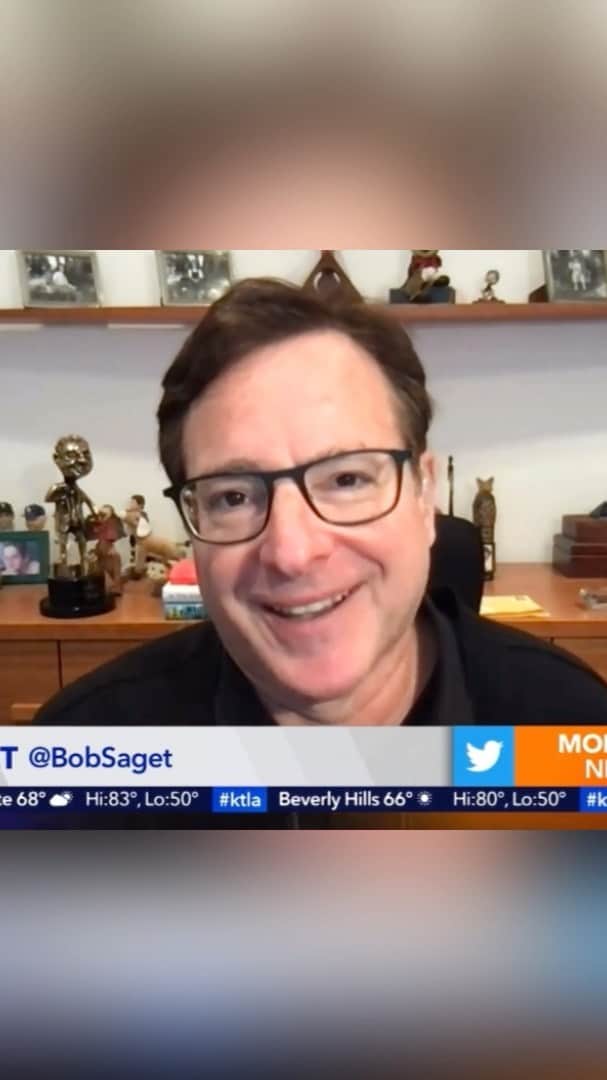 のインスタグラム：「Sam and I talked of @seeyourvoicefox @maskedsingerfox and my Stand-up comedy drive-in show now January 16th @irvineimprov @irvinespectrumcenter Tickets at: bit.ly/33JDanX (or BobSaget.com) & my podcast ‘Bob Saget’s Here For You’  at: apple.co/bobsaget @ApplePodcasts  Thanks @samontv !!」