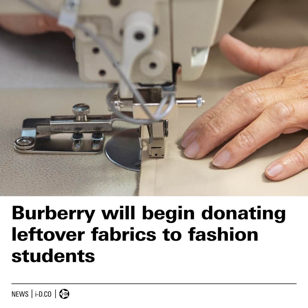 i-Dさんのインスタグラム写真 - (i-DInstagram)「"@burberry’s donation, and hopefully the donations of others to follow, will embed the use of leftover materials in fashion education. It will help students who can barely afford to eat, let alone pay for cloth. ⁣⁣⁠ ⁣⁣⁠ For final year students trying to create their graduate collection in these restricted, isolated times, it will hopefully let them know that somebody cares. Beyond pandemic, it will help those who would otherwise struggle to afford a fashion education."⁣⁣⁠ ⁣⁣⁠ The ReBurberry Fabric Initiative will see the brand partner with the British Fashion Council to help students across the UK.⁣⁣⁠ ⁣⁣⁠ At the link in bio @thecharlieporter breaks down just how important this huge announcement is.」12月9日 6時01分 - i_d