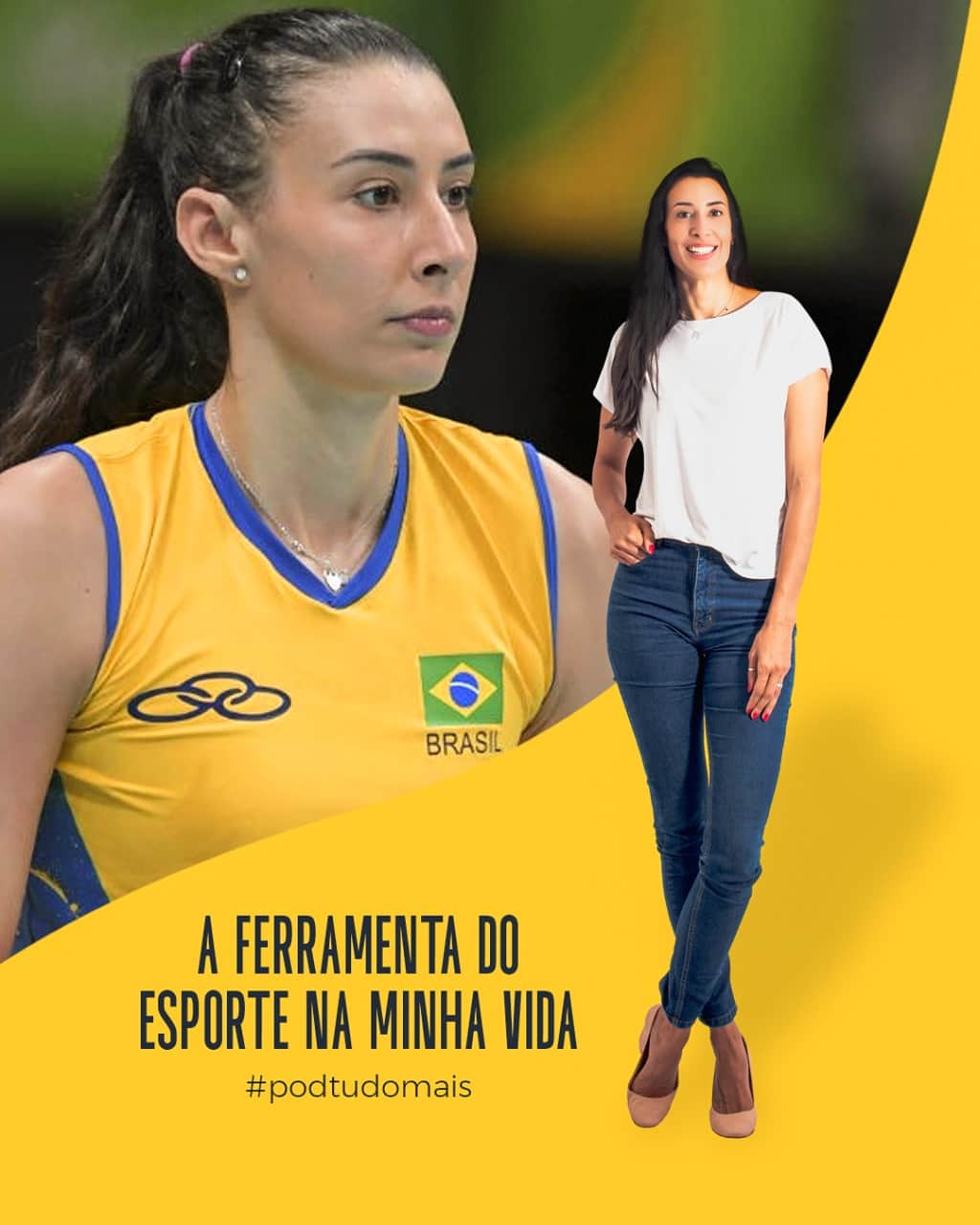シェイラ・カストロのインスタグラム：「Com certeza muitos atletas ingressam nessa vida esportista para dar uma condição melhor para sua família, para ajudar em casa... Outros por incentivo da família, no meu caso comecei no vôlei por causa da altura... ⠀ ⠀ 🧐Mas será que o se tornar atleta profissional garante seu futuro pelo menos financeiro? Quais os desafios durante e após essa jornada? ⠀ O esporte na minha vida trouxe oportunidades, me fez sonhar e me fez desde muito nova ter certeza do que eu queria. Aprendi muitas coisas nessa jornada de atleta, querem saber um pouquinho mais? Fiquem ligados! ⠀ Sexta tem novo episódio do nosso #podtumais! ⠀ ⠀」