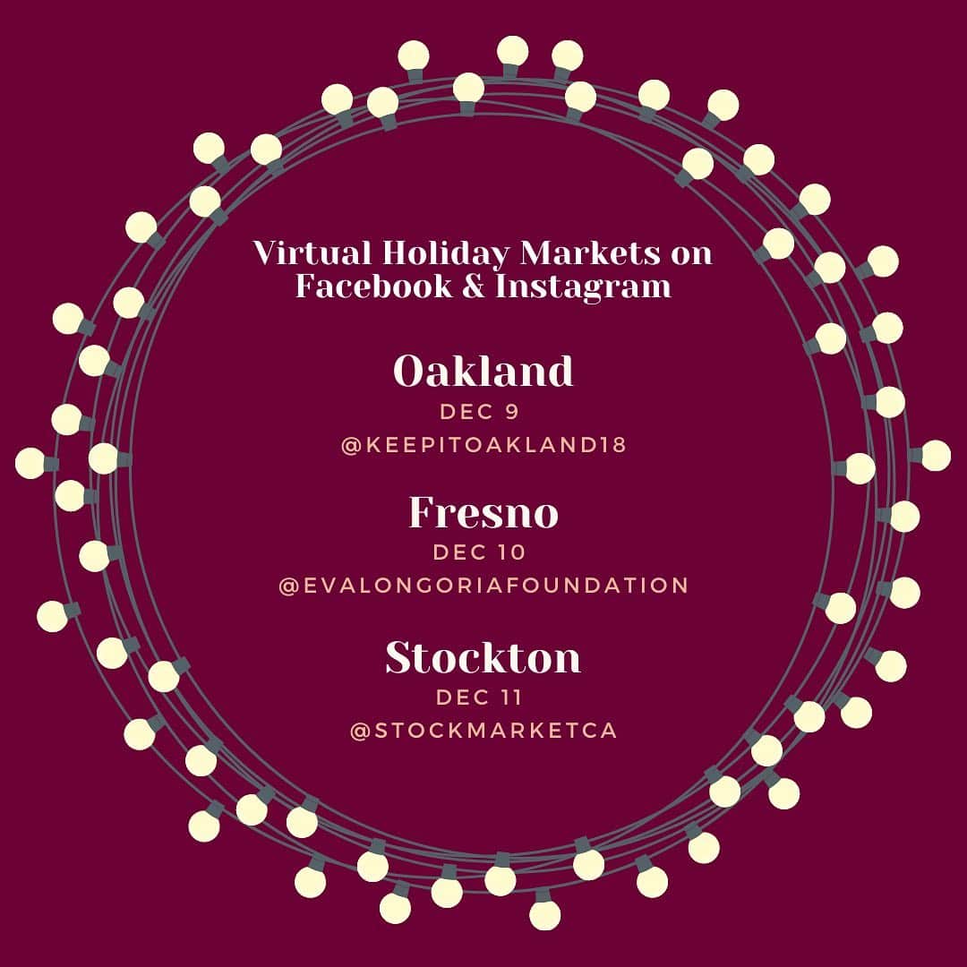 エヴァ・ロンゴリアさんのインスタグラム写真 - (エヴァ・ロンゴリアInstagram)「Calling all holiday shoppers! This year the @evalongoriafoundation is so excited to partner with @californiaosba to create interactive, digital pop-up festivals with small businesses in Fresno, Stockton, and Oakland. Follow @evalongoriafoundation this week as we feature 9 Latinx-owned small businesses in our Stories, and join our #FresnoVirtualHolidayMarket on 12/10 to see local businesses share holiday recipes, activities, gifts and more on IG Live! #GetDigitalCA #SupportLocal #LatinxBusiness」12月9日 7時50分 - evalongoria