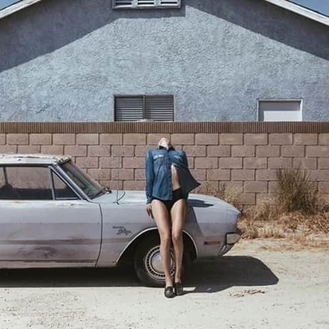 カレントエリオットのインスタグラム：「ready to ride / cc: @sonyaesman  #currentelliott #denim #top #styleinspo #vintage」