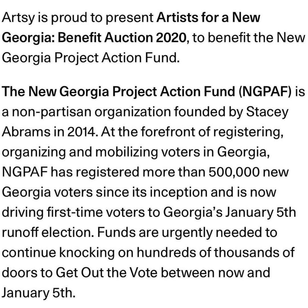 KAWSONEさんのインスタグラム写真 - (KAWSONEInstagram)「@juliachiang  and I donated works to benefit @ngpaction . Artists for a New Georgia: Benefit Auction 2020 on @artsy now til Dec. 15th. So many great people coming together in hope that all of you in Georgia have a voice in the Jan. 5th 2021 runoff election!💙 #KAWS #JuliaChiang」12月9日 9時21分 - kaws