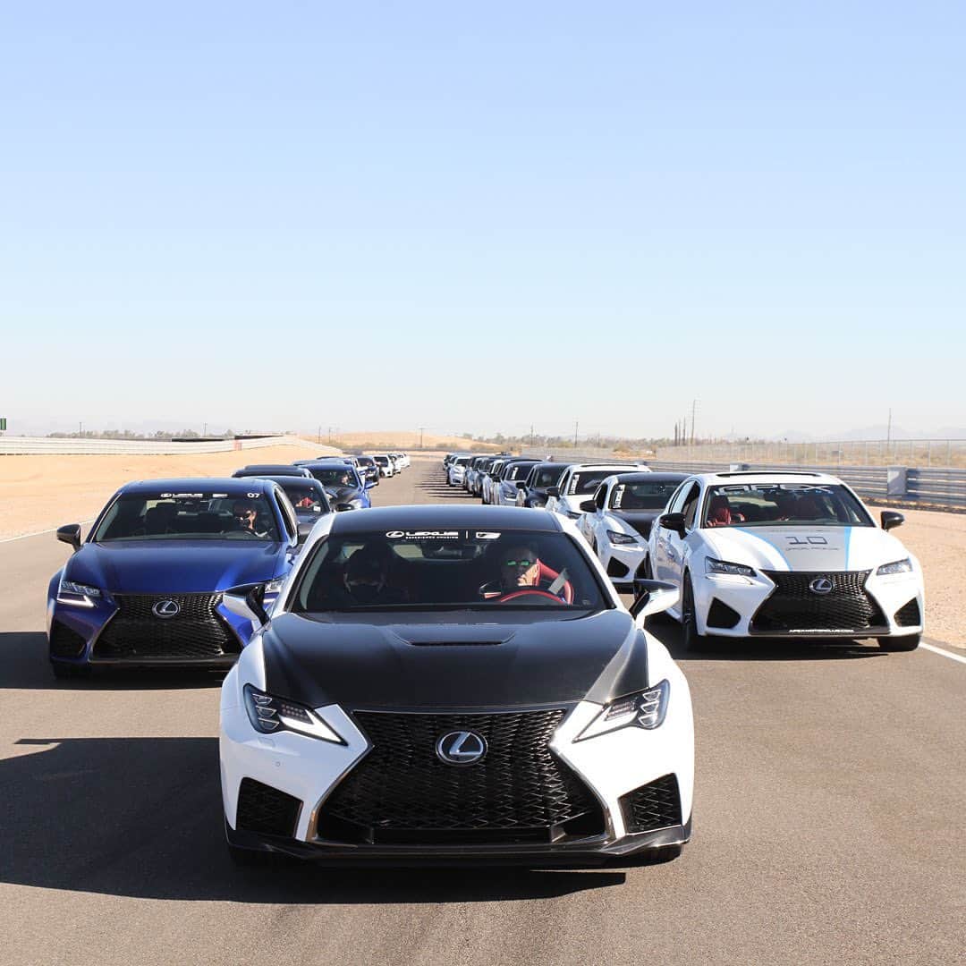 Lexus USAのインスタグラム：「A big thanks to @BritsV8 and everyone at @apexmotorclubaz for creating a fun and safe event that let enthusiasts experience F performance at its highest level. #LexusLC #LexusRCF #LexusIS #LexusGSF #LexusFDay #LexusPerformance #LexusRacing」