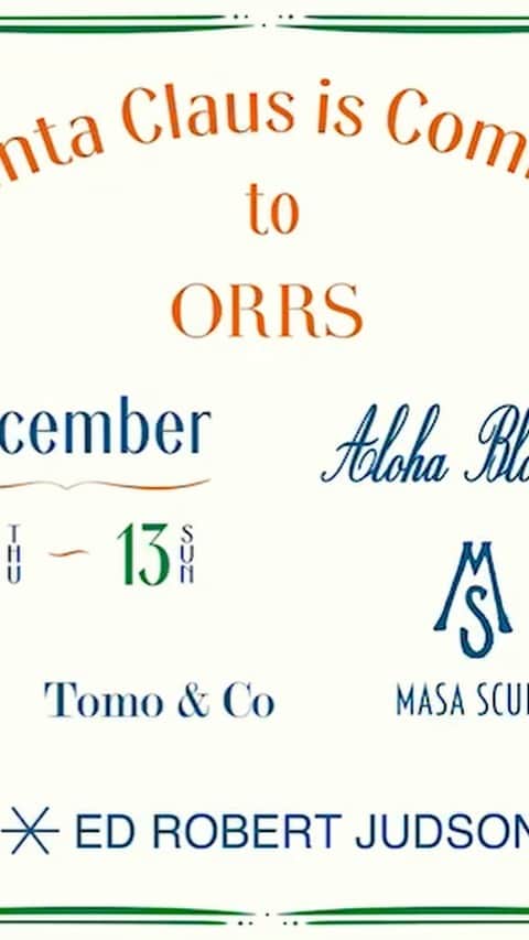 上江洌清作のインスタグラム：「サンタがORRSに🎅🎄🌴  特別なクリスマスプレゼントをお探しの方々、要チェックです⤴︎  @orrs_okinawa   @tomo_and_co   @masasculp   @aloha_blossom   music   UKULELE GYPSY 😘🤙🌴」