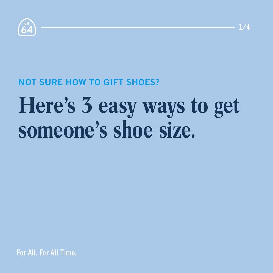 シービーズのインスタグラム：「'Tis the season to stock up on sneakers to gift loved ones. Not sure about sizing? Here's three sneaky ways to snag their shoe size (👉 for inspiration).   #letsgetcasual」