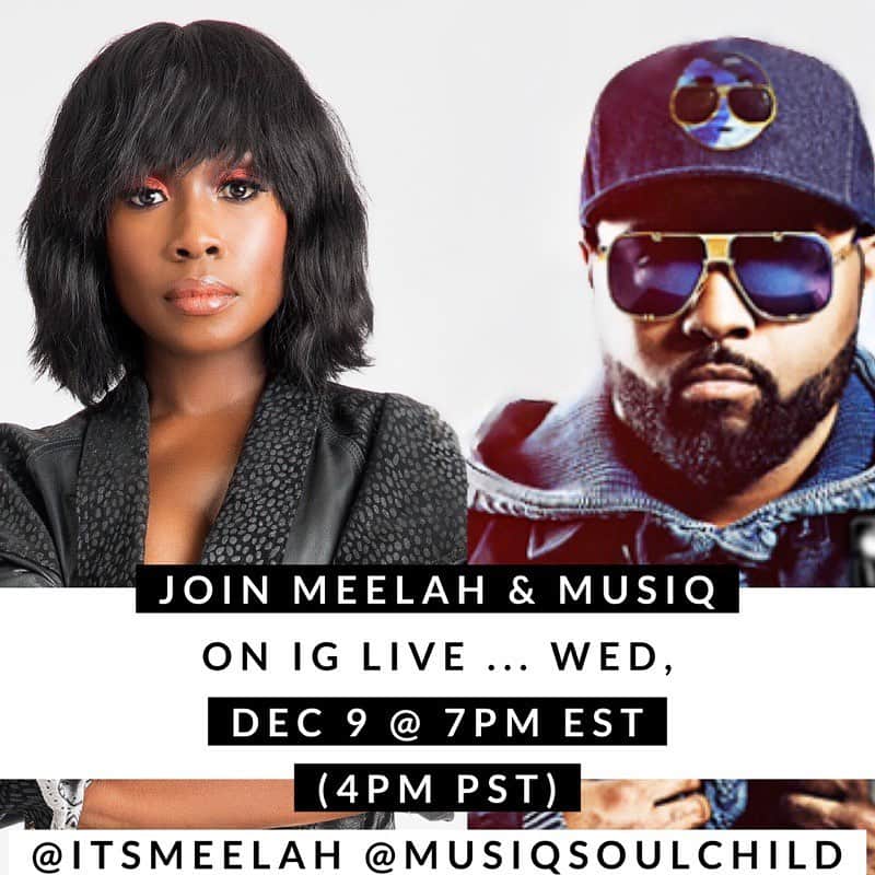 ミュージック・ソウルチャイルドのインスタグラム：「Hey SoulTribe✨💪🏾  Catch me and @itsMEELAH tomorrow evening.   TIME ⏱ 7PM EST (4PM CST)  PLACE 🤳🏾 IG LIVE  We Have Something to Talk About w/Y’all❕Who’s coming?  #TuneIn #IGLIVE #SoulStar #TheMeelahProject」