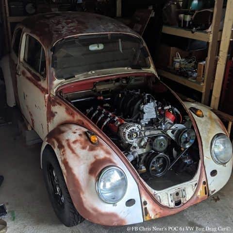 Classics Dailyさんのインスタグラム写真 - (Classics DailyInstagram)「#ClassicsFeature _____ Chris Near shot over this wild photo of his 1961 POC VW Bug project powered by a 4.8 LS. _____ #classiccar #musclecar #hotrod #protouring #prostreet #restomod #classicsdaily #streetrod #streetcar #customcar #hotrods #streetrods #vw #volkswagen #beetle #bug #lsswap」12月9日 11時00分 - classicsdaily