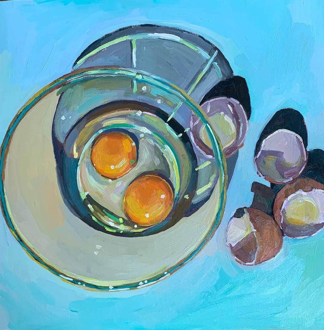 Eggs Conceptのインスタグラム：「Thins painting 🥚 by 👉 Erika Lee Sears @erikaleesears 👈  #ErikaLeeSears #eggsconcept #egg #eggs #contemporarypainting #paintingoftheday #painting🎨」