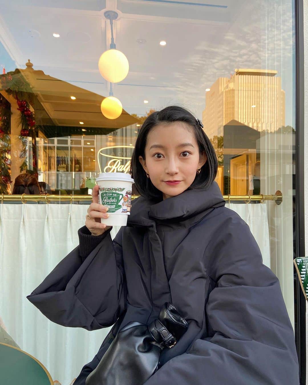 梅村奈央さんのインスタグラム写真 - (梅村奈央Instagram)「どうも、ベイマックス(黒)です🙋🏻‍♀️ #ralphscoffee」12月9日 21時17分 - umemuranao