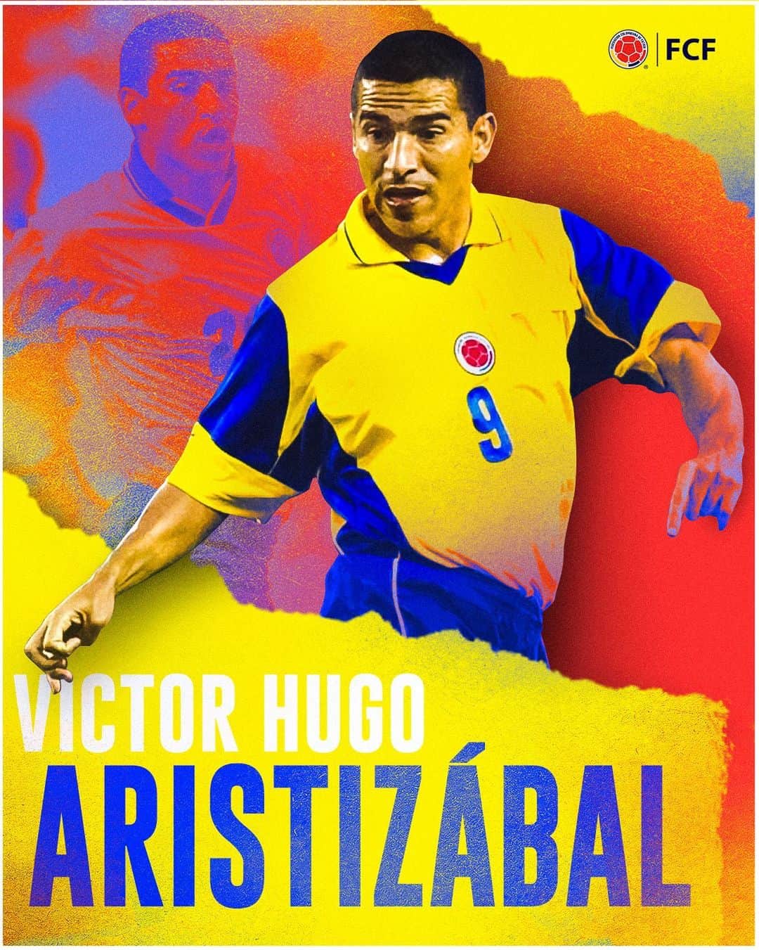 サッカー コロンビア代表チームのインスタグラム：「Que los cumplas feliz Víctor Aristizábal 🔥⚽  El máximo anotador de la Copa América del 2001 🏆 está de celebración. Que sean muchos más 👊」