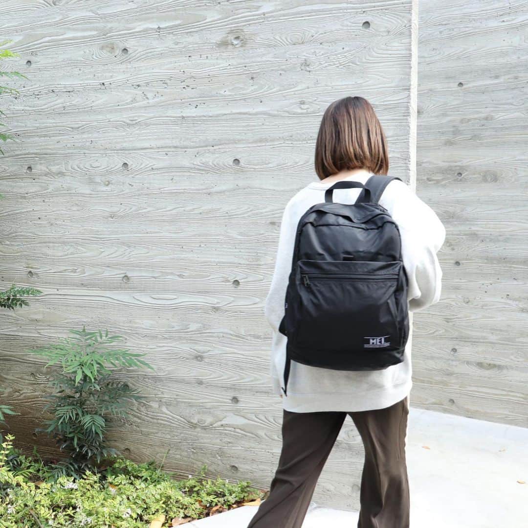 MEI(メイ) のインスタグラム：「MEI SUSTAINABLE PRODUCTS  MEI-000-208008 SUSTAINABLE RUGGED PACK Ⅱ ¥9,800＋TAX  #mei #meibag #mei_bag #メイ #メイバッグ #backpack #バックパック #recyclednylon #リサイクルナイロン #sustainable #サスティナブル #outdoor #アウトドア」