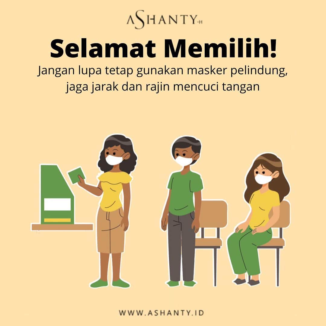 ASHANTY BEAUTY CREAM OFFICIALのインスタグラム：「Pemilihan Kepala Daerah (Pilkada) serentak pada 9 Desember 2020 akan digelar di 270 wilayah yang meliputi 9 provinsi, 224 kabupaten, dan 37 kota. Bagi pemilih yang hendak mencoblos, terdapat tata cara yang dapat dilakukan demi mencegah penularan COVID-19.  Jangan lupa untuk selalu menggunakan masker pelindung, jaga jarak dan rajin mencuci tangan, selamat memilih 🌸  _________________________________ Informasi dan pemesanan : WA: 081293823950 WA: 085781140354 WA: 081287388885 WA: 087778489900 FAST RESPONS CLICK LINK yang ada di Bio IG @ashantyid  _________________________________ #ashantybeautycosmetics #beauty #cosmetics #brandlocal #kosmetikhalal #makeup #kosmetikartis #ashanty #thehermansyah #beautyvlogger #jualkosmetikmurah #kosmetikmahal #kosmetikbagus #ashantyid #keluargaasix #ashantyhermansyah #mua」