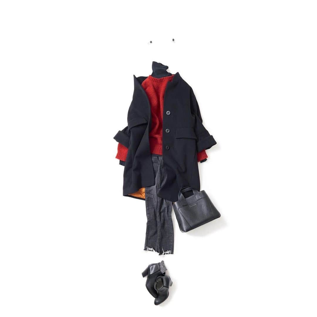 K.KSHOP_officialさんのインスタグラム写真 - (K.KSHOP_officialInstagram)「・ NEW♦️Coordinate  ・ 2020-12-09 ・ 黒×赤のフレンチトラッド ・ outer : #mouche tops : #ceforsyth #johnsmedley pants : #kj accessory :  #dior bag : #orciani shoes : #giuseppezanotti  other :  #tabio ・ #kkcloset #kkshop #菊池京子 #kyokokikuchi #style #コーデ #coordinate #code #fashion #コーディネート #ootd #wear #カジュアル#happy #秋冬 #赤 #red #black #knit #タートルネック #スコットランド　#italyfashion」12月9日 13時34分 - k.kshop_official