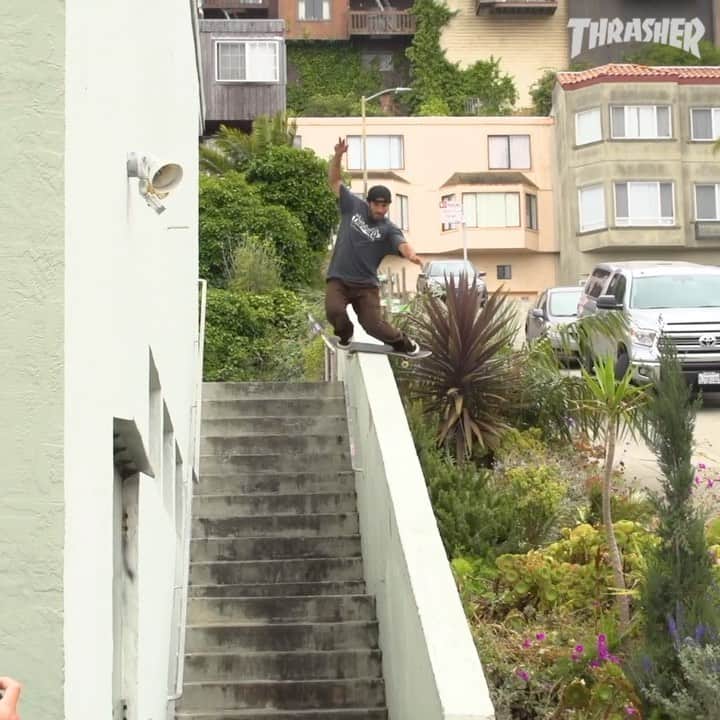 スラッシャーのインスタグラム：「SKATE & DESTROY @_pedrodelfino 💪🏾 UNCROSSED now playing on the Thrasher site 📈」