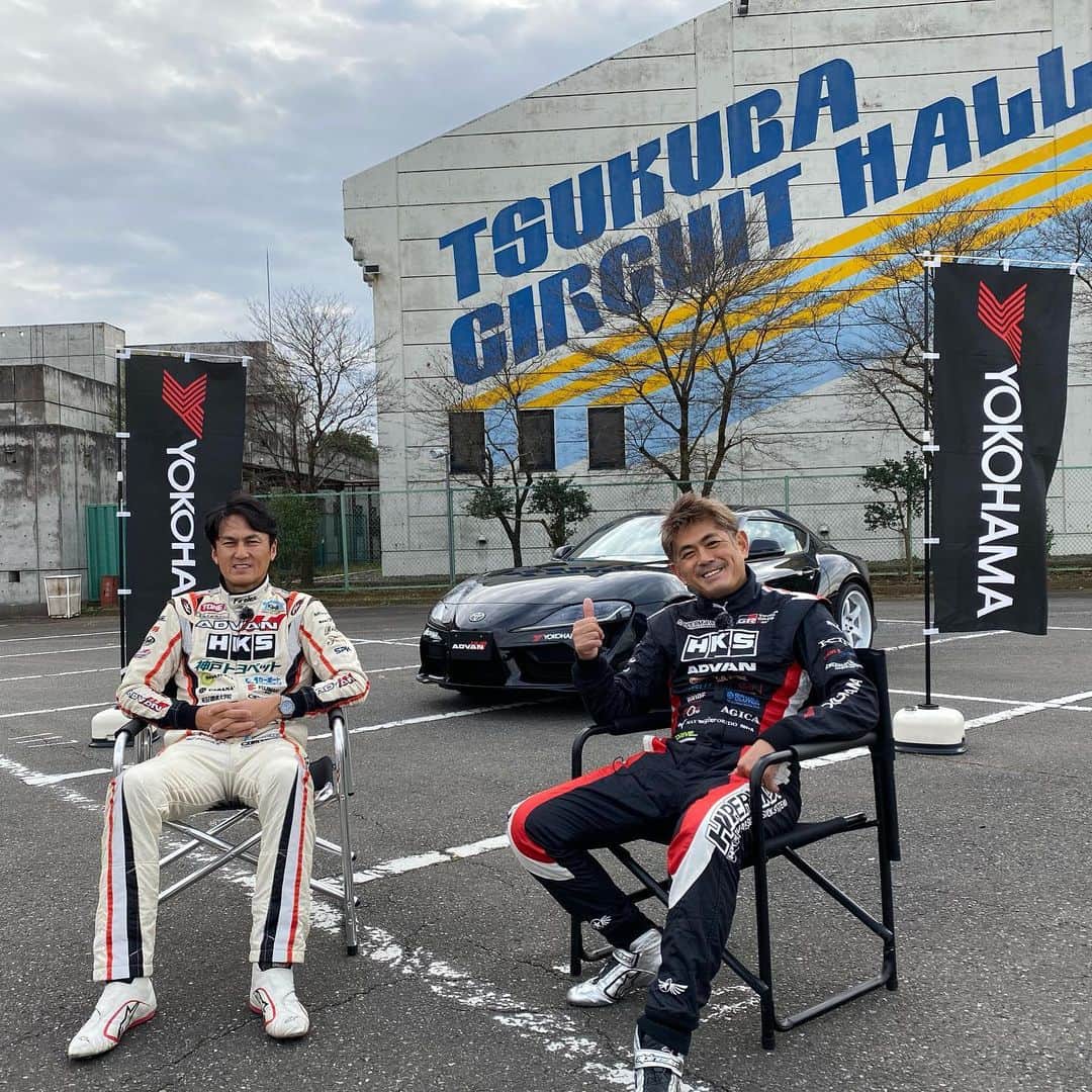 のインスタグラム：「谷口 信輝選手と お仕事でした。  YOKOHAMA  ADVAN A052  255/35R19 275/35R19  スープラサイズ  街でも履いてますが、 素晴らしく 良い　 ワンランク上の ストリートラジアルタイヤ。  是非 ご興味を  #advan #maxorido」