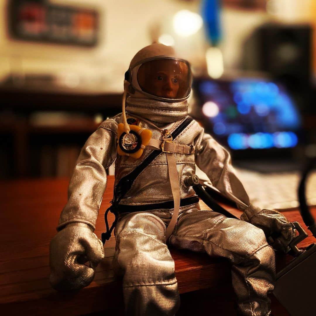 のインスタグラム：「🚀🚀🚀 今日は宇宙ステーションが肉眼で観れて嬉しかったな。おやすみ地球。また明日。」