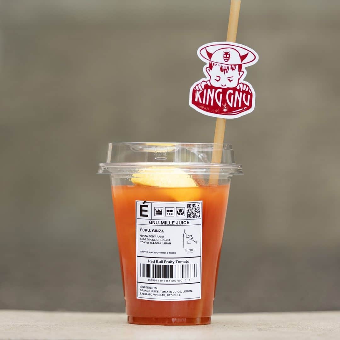 GINZA SONY PARK PROJECTさんのインスタグラム写真 - (GINZA SONY PARK PROJECTInstagram)「[お知らせ] レッドブルをベースにトマトとバルサミコをかけ合わせたやさしい飲み口のドリンク『GNU-MILLE JUICE Red Bull Fruity Tomato』は、以下の期間、販売場所が変わります。⁠ ⁠ 12/10(木)から29(火)：Seafool (地下4階)⁠ 12/9(水)まで、1/4(月)以降：ÉCRU. GINZA (地上階)⁠ ⁠ ※容器の仕様は一部変更になる場合があります。⁠ ※12/30(水)～1/3(日)は休園日になります。⁠ ⁠ #ヌーミレパーク #ginzasonypark #ecru_ginza #seafool」12月9日 18時01分 - ginzasonypark