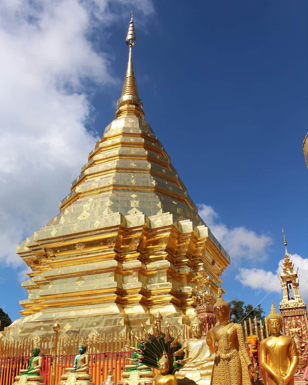 タイ国政府観光庁さんのインスタグラム写真 - (タイ国政府観光庁Instagram)「・﻿ ／⠀﻿ タイでどこ行く❓何する❓⠀﻿ 今週の注目スポットは...🇹🇭✨⠀﻿ ＼⠀﻿ ﻿ 🌟今月のテーマ：タイの人気観光地﻿ 📍チェンマイ﻿ ⠀﻿ 今週は、タイ北部にある第２の都市「チェンマイ」に注目👀✨﻿ ﻿ タイ北部の言葉で「新しい街」を意味するチェンマイは、「北方のバラ」とも称されるほど、美しい景観を残す古都🌹﻿ ワット・プラ・シンをはじめ、貴重な寺院が多数残されています🙏﻿ ﻿ ランナー文化と呼ばれる北部独自の伝統・文化が育まれた土地でもあり、今なお工芸が盛んなだけでなく、タイ芸術の拠点ともされているんです👏﻿ ﻿ またタイ最高峰のドイ・インタノンを筆頭に、山岳地帯も有しており、11～1月の乾季は平均気温約25℃と過ごしやすいことから、避暑地としても人気😎﻿ 複数あるゴルフ場へは、チェンマイ市街から日帰りで足を運べるのも魅力的です⛳️﻿ ﻿ ＜アクセス＞﻿ バンコクから飛行機で約1時間20分✈️﻿ ﻿ #タイ #チェンマイ #北方のバラ #古都 #ワットプラシン #ランナー文化 #ドイインタノン #避暑地 #こんなタイ知らなかった #もっと知りタイ #タイ旅行 #チェンマイ旅行 #旅好きな人と繋がりたい #旅行好きな人と繋がりたい #海外旅行 #thailand #chiangmai #chiangmaitrip #ancientcity #watphrasingh #lannaculture #doiinthanon #thaigolf #thaigolfcourse #amazingthailand #thailandtravel #thailandtrip #thai #thaistagram #lovethailand」12月9日 18時25分 - amazingthailandjp