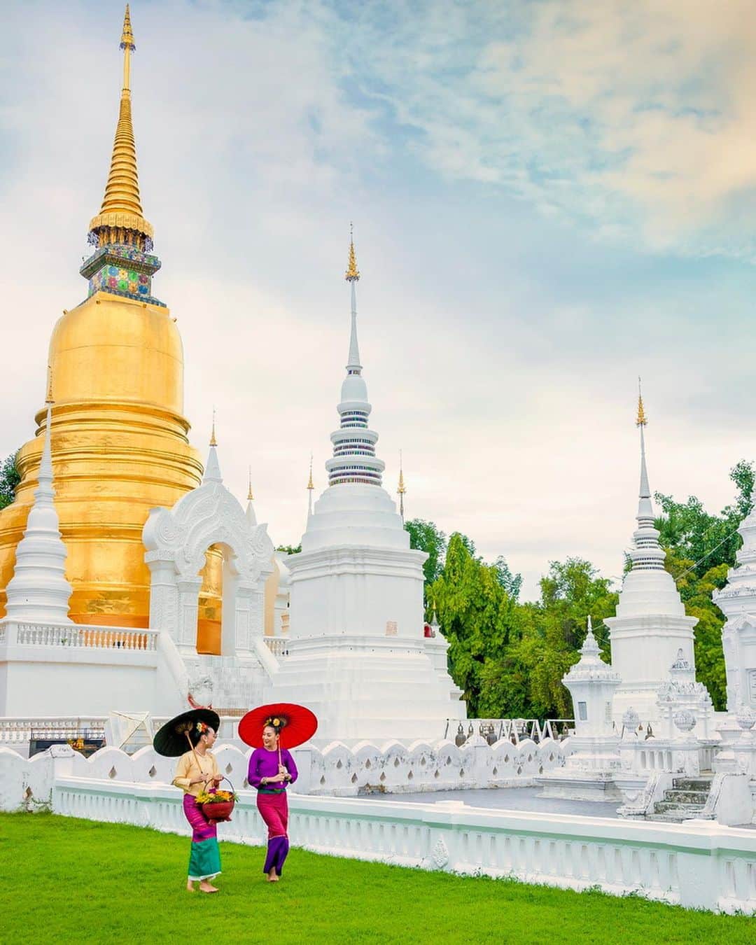 タイ国政府観光庁さんのインスタグラム写真 - (タイ国政府観光庁Instagram)「・﻿ ／⠀﻿ タイでどこ行く❓何する❓⠀﻿ 今週の注目スポットは...🇹🇭✨⠀﻿ ＼⠀﻿ ﻿ 🌟今月のテーマ：タイの人気観光地﻿ 📍チェンマイ﻿ ⠀﻿ 今週は、タイ北部にある第２の都市「チェンマイ」に注目👀✨﻿ ﻿ タイ北部の言葉で「新しい街」を意味するチェンマイは、「北方のバラ」とも称されるほど、美しい景観を残す古都🌹﻿ ワット・プラ・シンをはじめ、貴重な寺院が多数残されています🙏﻿ ﻿ ランナー文化と呼ばれる北部独自の伝統・文化が育まれた土地でもあり、今なお工芸が盛んなだけでなく、タイ芸術の拠点ともされているんです👏﻿ ﻿ またタイ最高峰のドイ・インタノンを筆頭に、山岳地帯も有しており、11～1月の乾季は平均気温約25℃と過ごしやすいことから、避暑地としても人気😎﻿ 複数あるゴルフ場へは、チェンマイ市街から日帰りで足を運べるのも魅力的です⛳️﻿ ﻿ ＜アクセス＞﻿ バンコクから飛行機で約1時間20分✈️﻿ ﻿ #タイ #チェンマイ #北方のバラ #古都 #ワットプラシン #ランナー文化 #ドイインタノン #避暑地 #こんなタイ知らなかった #もっと知りタイ #タイ旅行 #チェンマイ旅行 #旅好きな人と繋がりたい #旅行好きな人と繋がりたい #海外旅行 #thailand #chiangmai #chiangmaitrip #ancientcity #watphrasingh #lannaculture #doiinthanon #thaigolf #thaigolfcourse #amazingthailand #thailandtravel #thailandtrip #thai #thaistagram #lovethailand」12月9日 18時25分 - amazingthailandjp