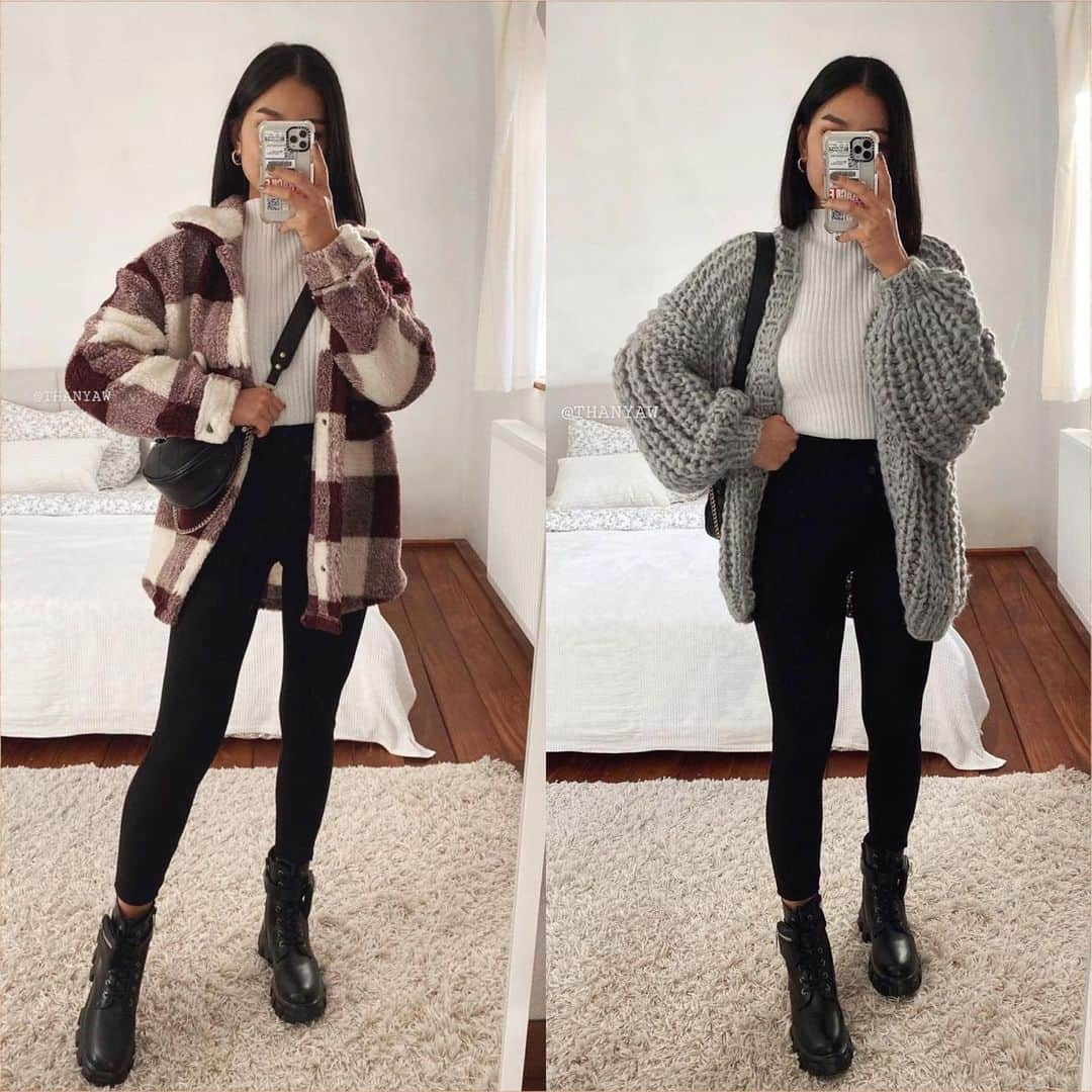 Angel™さんのインスタグラム写真 - (Angel™Instagram)「Left or Right??? Credit @thanyaw #americanstyle #ootd #style #fashion #onlineshopping #winterlook #winterfashion #winteroutfit #outfit #looks #winteroutfits #scarfstyle #fashiontip #winterlooks ❤️ #asaqueen」12月9日 18時37分 - americanstyle