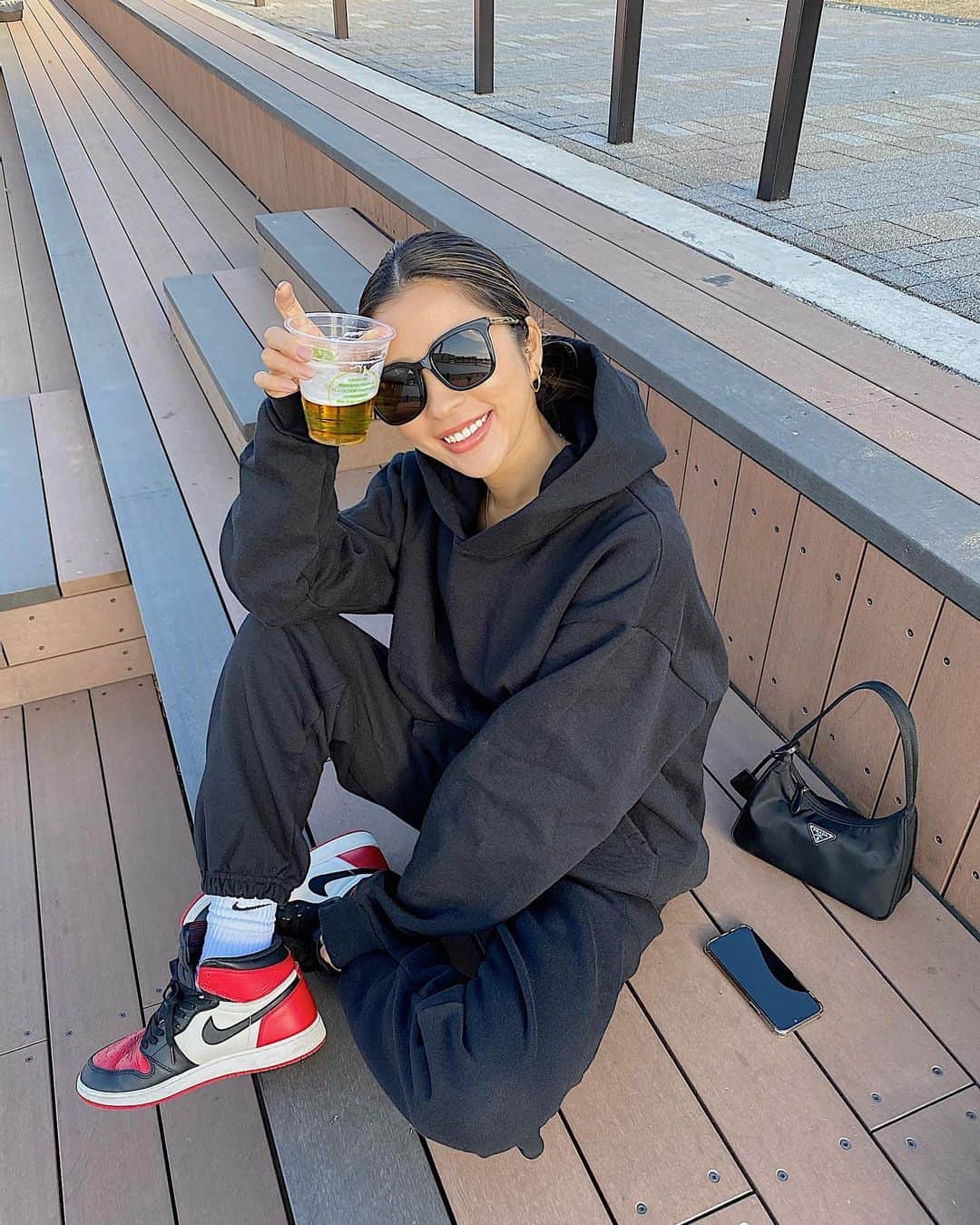 のインスタグラム：「relaxing day🧠🌱﻿  ﻿ #chillout #relax #mood #detox #natural #healthy #miyastyle #fashion #ootd #losangelesapparel #la」