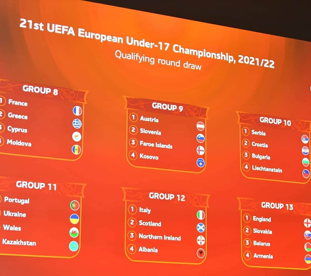 UEFA.comさんのインスタグラム写真 - (UEFA.comInstagram)「The 2021/22 #U17EURO qualifying round draw is made - next autumn's groups start the the road to Israel 🏆  See our story for link 🔗」12月9日 19時19分 - uefacom