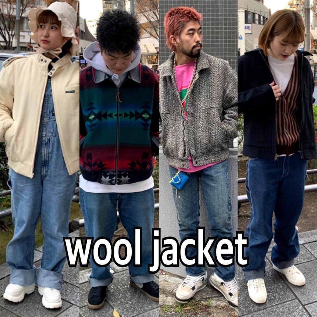 のインスタグラム：「・ #原宿シカゴ原宿店  ・ 🐏wool jacket🐏 ・ ・ 原宿店pickup item ウールジャケット☝🏻✨ ・ ・ ウール素材で着心地よく防寒もできる この冬定番のアイテムです✅ ・ ・ ・ 新商品、毎日入荷‼️ ご来店をお待ちしております🗽 ・ ・ 【アクセス】 原宿シカゴ原宿店 東京都渋谷区神宮前6-31-15 2F ℡03-6727-5505 営業時間 12時〜20時(短縮営業中) JR原宿駅東口から徒歩3分 東京メトロ明治神宮前駅3番出口から徒歩2分 ・ #ウールジャケット#wooljacket#原宿#原宿シカゴ#古着#古着屋#古着女子#古着男子#フルジョ#フルダン#下北沢#吉祥寺#京都 #harajuku#harajukuchicago#usedstyle#vintage #데일리룩 #옷스타그램」