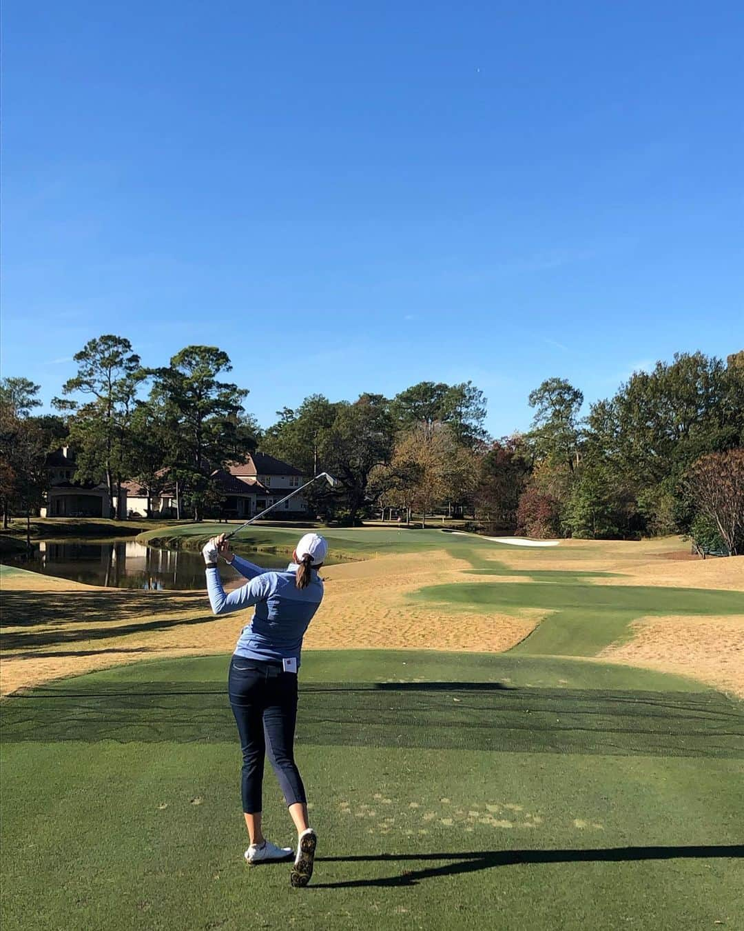 キム・カウフマンのインスタグラム：「The 75th US Women’s Open starts tomorrow! 10:04 tee time off Cypress Creek #10 tomorrow. So happy to be playing another US Open and especially in the great state of Texas! @championsgolfclub @uswomensopen」