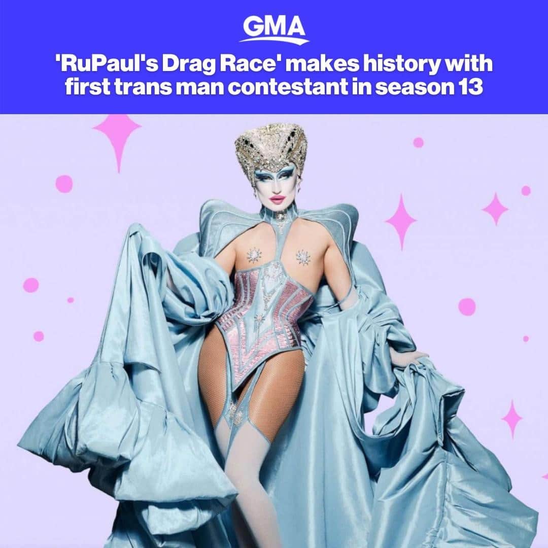 Good Morning Americaさんのインスタグラム写真 - (Good Morning AmericaInstagram)「Halleloo! "RuPaul's Drag Race" season 13 will feature the show's first transgender man among the contestants. More at link in bio.」12月10日 6時20分 - goodmorningamerica