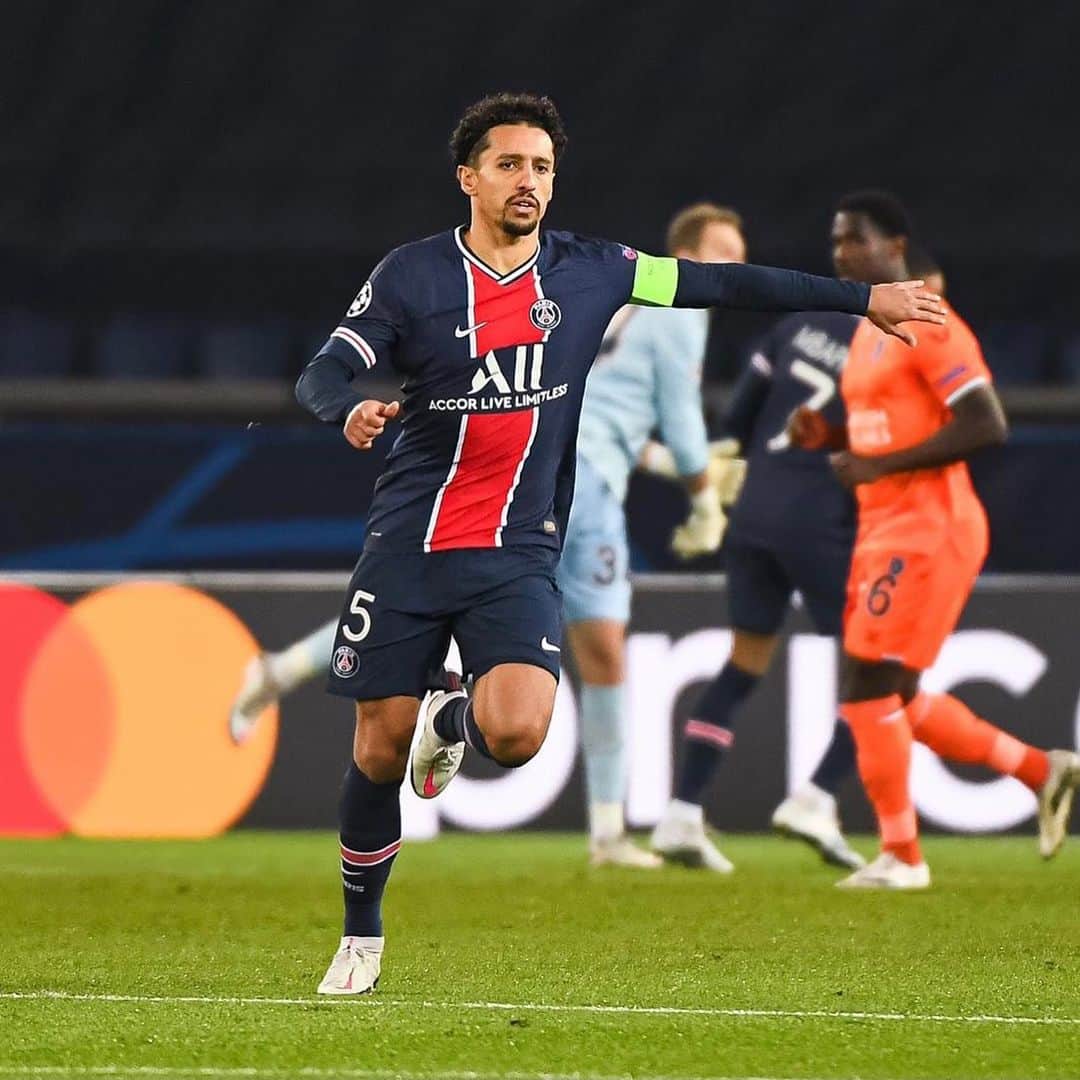 マルコス・アオアス・コレアのインスタグラム：「Next round, good job guys! @psg 🙌🏾🔥 #ChampionsLeague #AllezPSG 📸 Icon Sport」