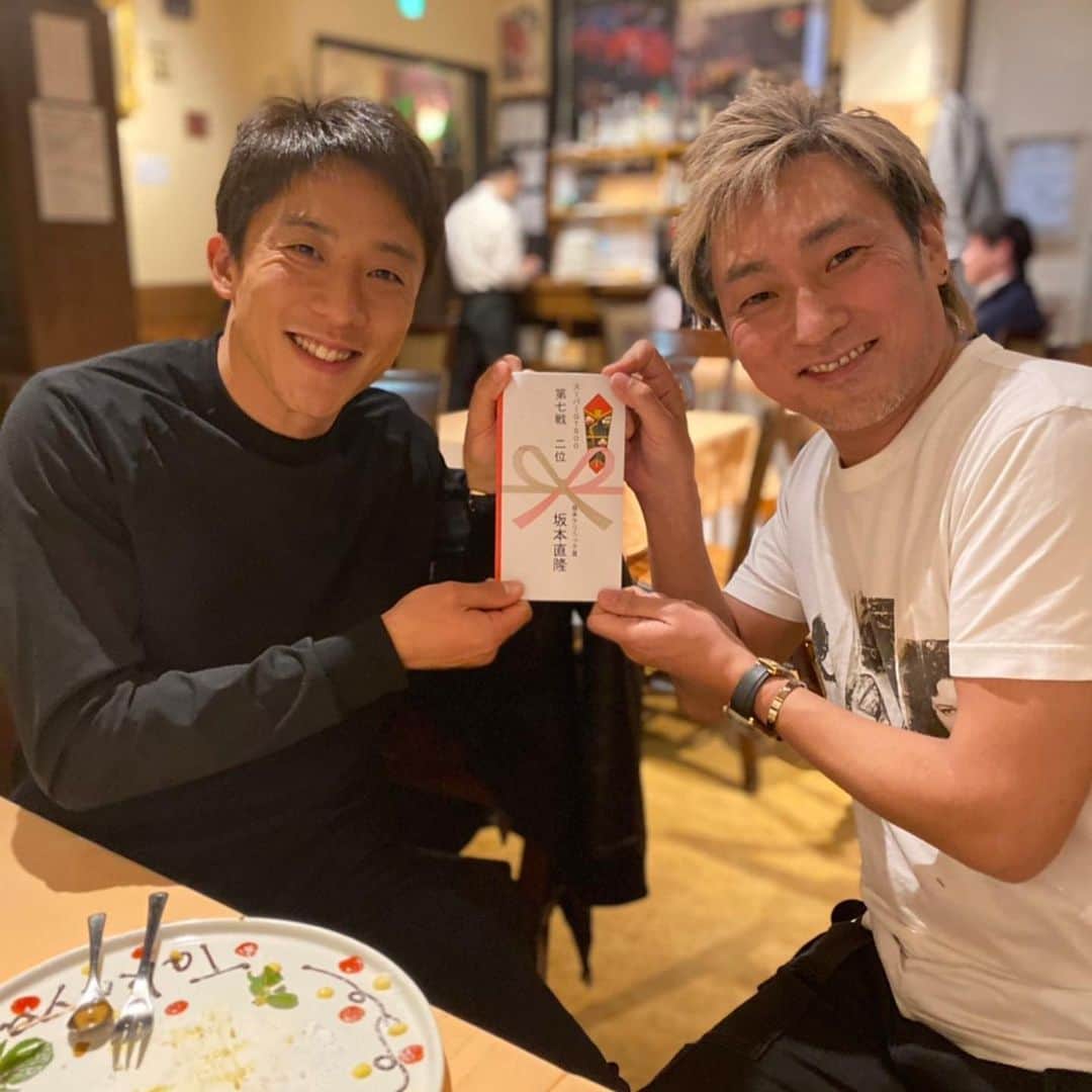 伊沢拓也のインスタグラム：「坂本クリニックの坂本先生に第７戦、2位のお祝いをして頂きました！ありがとうございます✨ ご飯美味しかった〜！！」