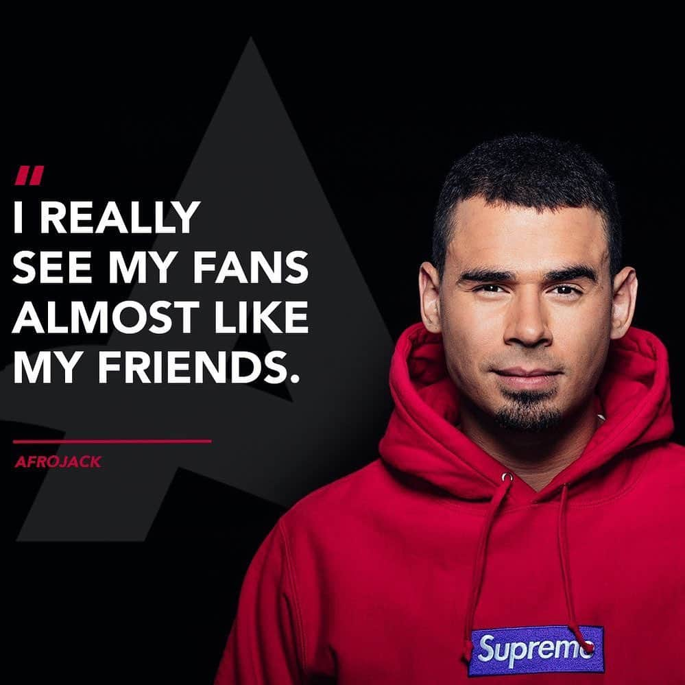 アフロジャックさんのインスタグラム写真 - (アフロジャックInstagram)「"I really see my fans almost like my friends."」12月9日 23時50分 - afrojack