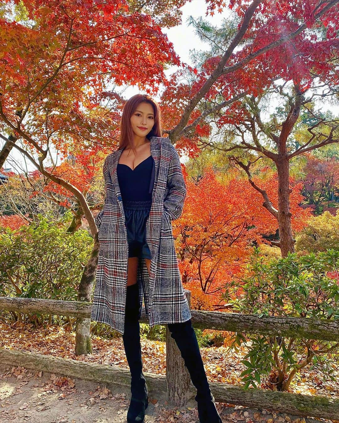 MIKAさんのインスタグラム写真 - (MIKAInstagram)「Bye Autumn you were pretty💋 紅葉の時期は短くて儚いね😌 みんなは見れた？？ さっきの投稿は綺麗な景色をたくさんみんなにお裾分けね😘 おやすみなさい✨✨」12月10日 0時42分 - cjd_mika