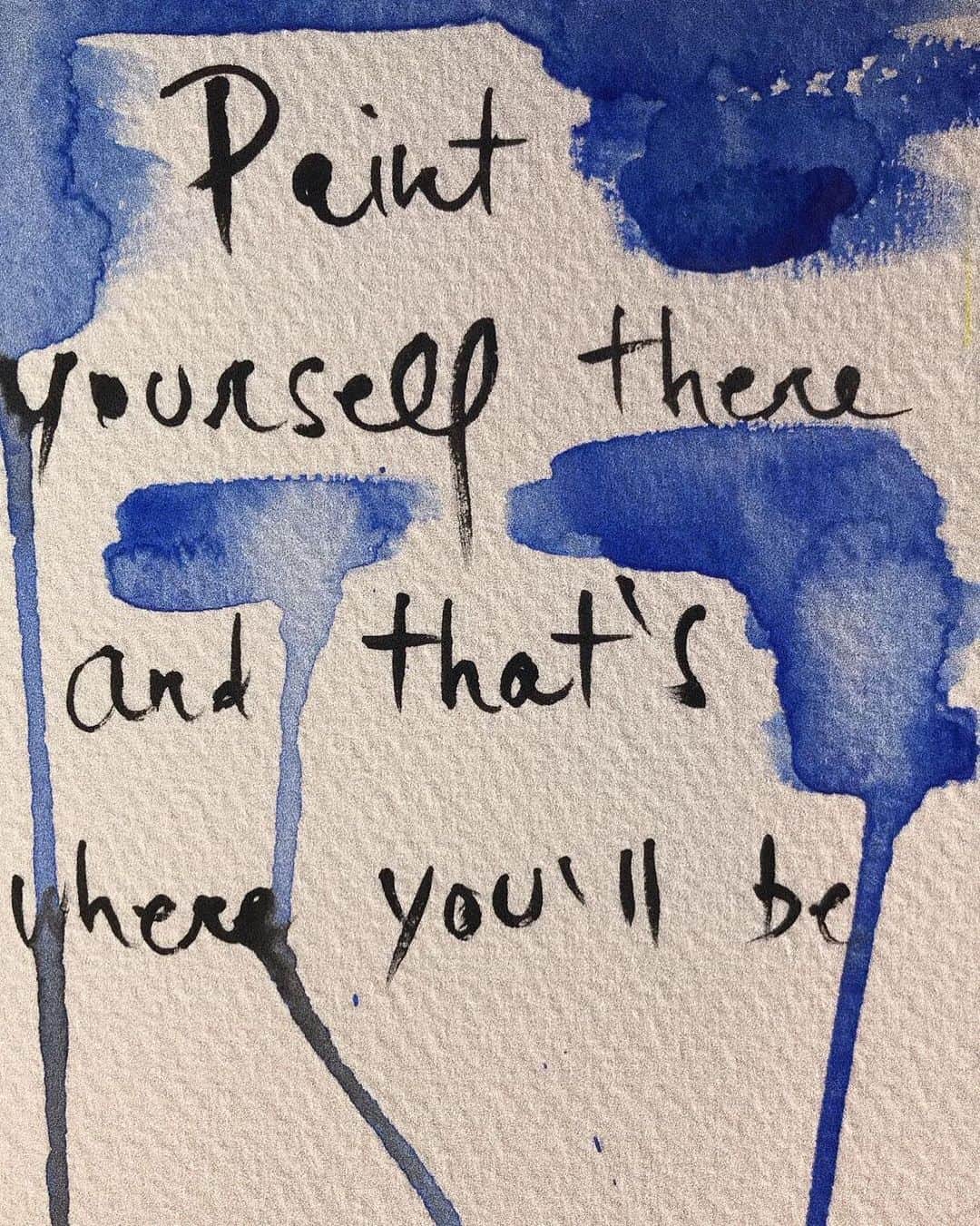 マチルダ・ルッツのインスタグラム：「My motto #paintyourselfthereandthatswhereyoullbe」