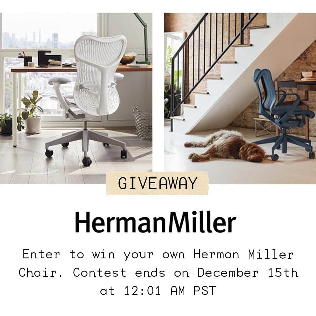 ボビー・ブラウンのインスタグラム：「Major giveaway alert. I’m a longtime @hermanmiller fan and this week, they’re giving away 5 of their amazing high tech, high style and insanely comfortable chairs. Perfect timing to up your WFH setup too. Head to my stories to enter.」