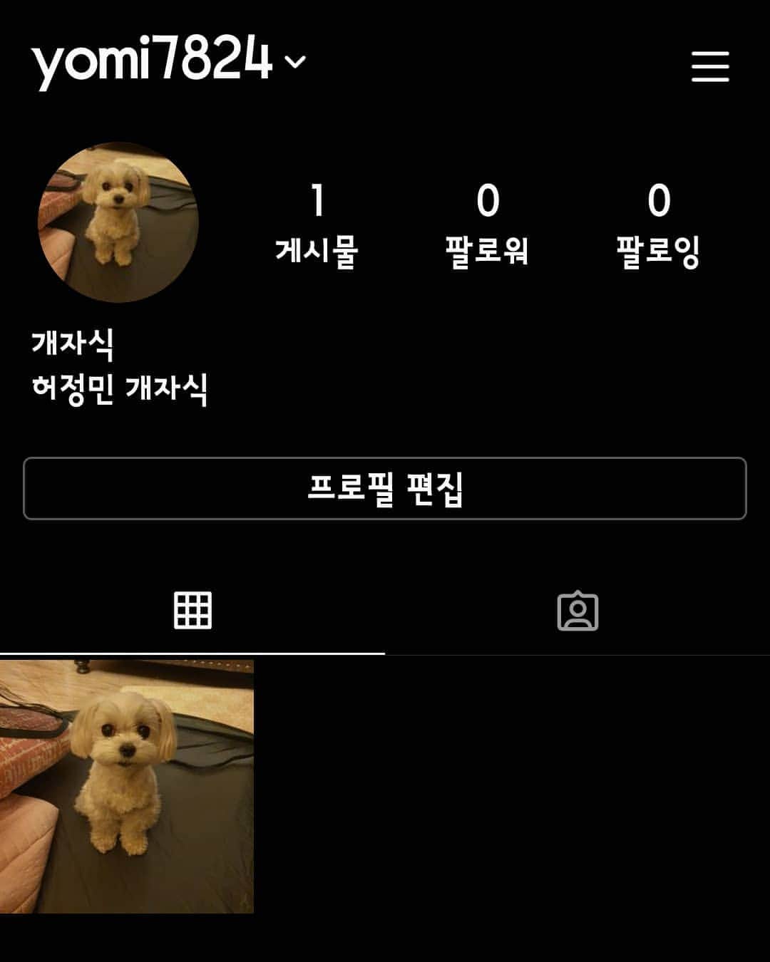 ホ・ジョンミンのインスタグラム：「나보다 더 잘나가시길래 계정 하나 팜...이자식 보고 싶으시면 팔로우 하시고 이리로 가세요 전 이제 이자식 사진 제 인스타에 안올릴겁니다 건방진 #개자식」