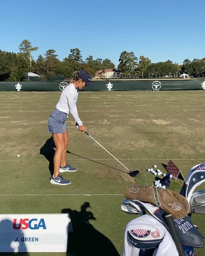 のインスタグラム：「My favorite golf week of the year 🤗 @usga @uswomensopen 🇺🇸 ❤️🤍💙」