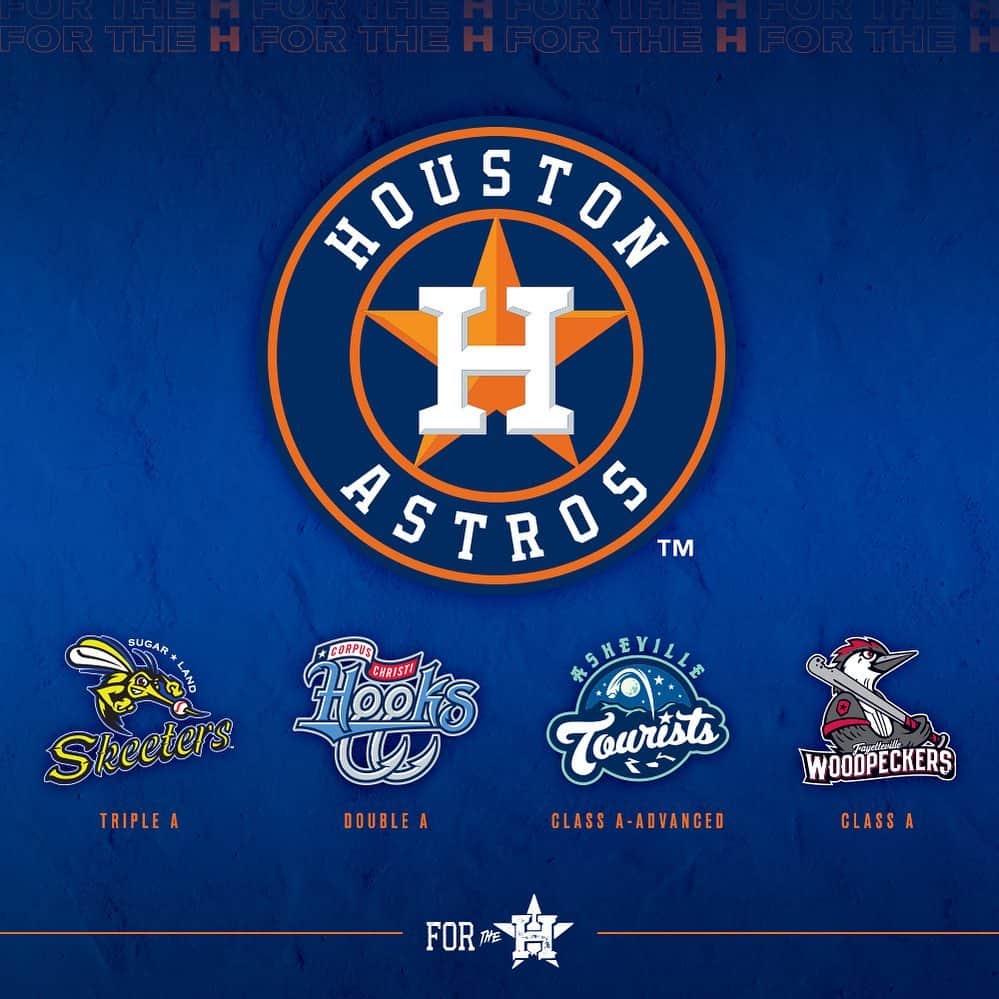 ヒューストン・アストロズのインスタグラム：「The #Astros have invited the @ashevilletourists franchise to be the Advanced Class A affiliate for the 2021 season and beyond.   This rounds out the minor league affiliates, joining: @sugarlandskeeters  @cchooks  @fayettevillewoodpeckers」