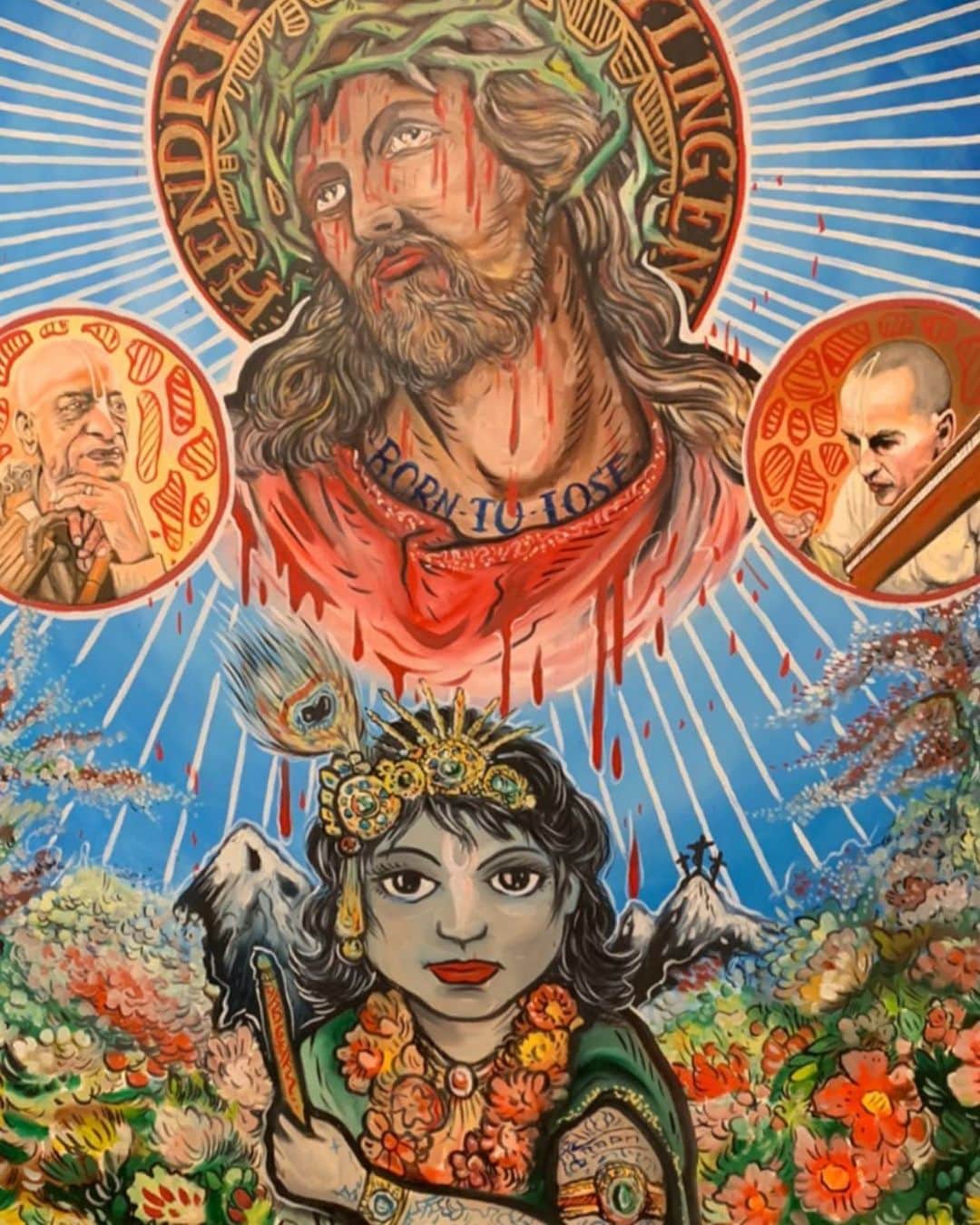 アムステルダム・タトゥー・ミュージアムのインスタグラム：「Painting i dit years ago of my father in law hayesfardas#harikrisma#literairmuseum #aldertmantje#aldertmantjestudio」