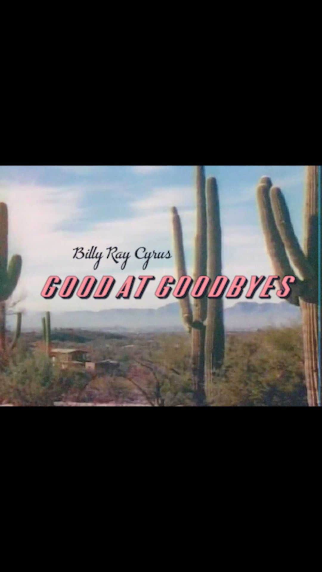 ビリー・レイ・サイラスのインスタグラム：「Check out my new lyric video for #GoodAtGoodbyes! You can see all of the lyric videos from my new EP here: www.bit.ly/mojavelyricvideos」